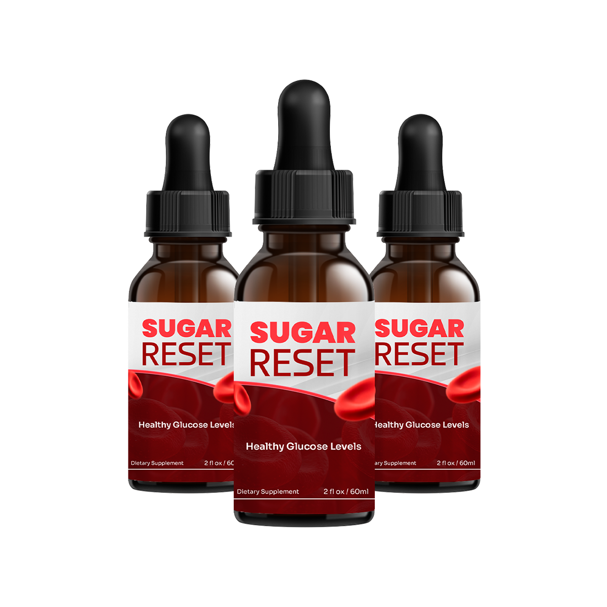 Sugar Reset™ glucose drops — 3 bottles